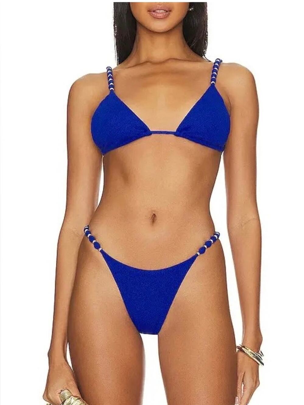 Vix By Paula Hermanny Paula Bikini Bottoms Women Sz S Ocean Blue